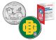 GREEN BAY PACKERS - Retro Logo - Wisconsin Quarter US Colorized Coin Football NFL  - Officially Licensed