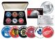 NHL ORIGINAL SIX TEAMS Royal Canadian Mint Medallions 6-Coin Set with Display Box - Officially Licensed