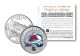 COLORADO AVALANCHE NHL Hockey Colorado Statehood Quarter U.S. Colorized Coin - Officially Licensed