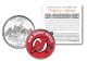 NEW JERSEY DEVILS NHL Hockey New Jersey Statehood Quarter U.S. Colorized Coin - Officially Licensed