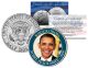 BARACK OBAMA - 2009 NOBEL PEACE PRIZE - Colorized JFK Kennedy Half Dollar U.S. Coin