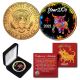 2021 Chinese New Year * YEAR OF THE OX * 24K Gold Plated JFK Kennedy Half Dollar Coin with DELUXE BOX - PolyChrome