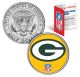 GREEN BAY PACKERS NFL JFK Kennedy Half Dollar US Colorized Coin - Officially Licensed