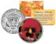 PANSY POPPY FLOWER JFK Kennedy Half Dollar U.S. Colorized Coin