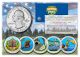 2015 America The Beautiful COLORIZED Quarters U.S. Parks 5-Coin Set with Capsules