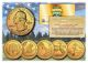 2015 America The Beautiful 24K GOLD PLATED Quarters U.S. Parks 5-Coin Set with Capsules