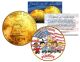 1976 PEANUTS SNOOPY 24K Gold Plated IKE Dollar - Each Coin Serial Numbered of 376 - Officially Licensed