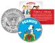 Peanuts " Snoopy Christmas Wreath " JFK Kennedy Half Dollar U.S. Coin - Officially Licensed