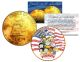 1976 PEANUTS SNOOPY * Original Gang * 24K Gold Plated IKE Dollar - Each Coin Serial Numbered of 376 - Officially Licensed