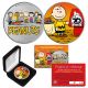 Peanuts THANKSGIVING 70th Anniversary Charlie Brown & Gang Colorized 2-Sided 1 oz .999 Silver BU Coin - Limited & Numbered of 70 Worldwide with Display Box - OFFICIALLY LICENSED