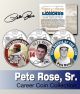 Baseball Legend PETE ROSE Ohio Statehood Quarters US Colorized 3-Coin Set - Officially Licensed