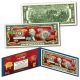 2019 Chinese New Year * YEAR OF THE PIG * POLYCHROMATIC 8 COLORIZED PIG’S Genuine Legal Tender U.S. $2 BILL - $2 Lucky Money with Blue Folio