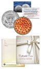 PIZZA - Italian - JFK Kennedy Half Dollar U.S. Colorized Coin