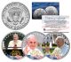POPE FRANCIS - 2015 U.S. Visit - Colorized 2015 JFK Half Dollar 3-Coin U.S. Set