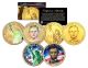 2010 ABRAHAM LINCOLN Presidential $1 Dollar US 3-Coin Set - Hologram & Colorized & 24K Gold Plated