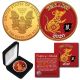 2020 Chinese New Year * YEAR OF THE RAT * 24K Gold Plated 1 OZ AMERICAN SILVER EAGLE Coin with DELUXE BOX