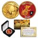 2020 Chinese New Year * YEAR OF THE RAT * 24 Karat Gold Plated $50 American Gold Buffalo Indian Tribute Coin with DELUXE BOX