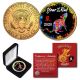 2020 Chinese New Year * YEAR OF THE RAT * 24K Gold Plated JFK Kennedy Half Dollar Coin with DELUXE BOX - PolyChrome