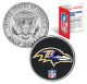 BALTIMORE RAVENS NFL JFK Kennedy Half Dollar US Colorized Coin - Officially Licensed