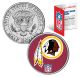 WASHINGTON REDSKINS NFL JFK Kennedy Half Dollar US Colorized Coin - Officially Licensed