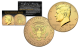 2016 JFK Kennedy Half Dollar U.S. Coin Uncirculated with Reverse Mirrored Imaging & Frosting Technology – 24KT GOLD EDITION * D MINT *