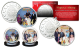 THE BRITISH MONARCHY * Princess Diana & The Royal Family *  THEN & NOW Set of 2 Royal Canadian Mint Medallion Coins
