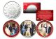 BRITISH ROYAL FAMILY Colorized Set of 3 Royal Canadian Mint Medallion Coins