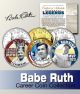 Baseball Legend BABE RUTH New York Statehood Quarters US Colorized 3-Coin Set - Officially Licensed