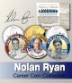 Baseball Legend NOLAN RYAN Texas Statehood Quarters US Colorized 3-Coin Set - Officially Licensed