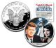 JOHN F KENNEDY 2003 American Silver Eagle Dollar Colorized Coin with JACKIE & JOHN JR
