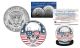SKULL Genuine Legal Tender JFK Kennedy Half Dollar U.S. Coin - Sunglasses US Flag