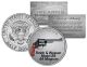 SMITH & WESSON MODEL 29 .44 MAGNUM Gun Firearm JFK Kennedy Half Dollar US Colorized Coin