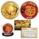 2025 Chinese New Year * YEAR OF THE SNAKE * 24 Karat Gold Plated $50 American Gold Buffalo Indian Tribute Coin