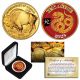 2025 Chinese New Year * YEAR OF THE SNAKE * 24 Karat Gold Plated $50 American Gold Buffalo Indian Tribute Coin with DELUXE BOX