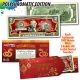 2025 Chinese New Year * YEAR OF THE SNAKE * POLYCHROMATIC 8 COLORIZED SNAKES Genuine Legal Tender U.S. $2 BILL - $2 Lucky Money with Red Envelope