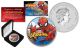 2017 1 oz Pure Silver Tuvalu SPIDERMAN BU Colorized NEW YORK Limited Editon of 500 Coin 