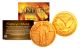 Original 1916-1930 STANDING LIBERTY Genuine SILVER Quarter U.S. Coin 24K GOLD Plated with Capsule & Certificate