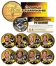 PITTSBURGH STEELERS - 6-Time Champions - State Quarters 9-Coin Set 24K Gold Plated - Officially Licensed