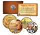 TED KENNEDY Massachusetts Quarter & JFK Half Dollar 2-Coin Set 24K Gold Plated