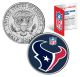 HOUSTON TEXANS NFL JFK Kennedy Half Dollar US Colorized Coin - Officially Licensed