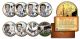 YANKEES LEGENDS 24K Gold Plated NY State Quarters US 7-Coin Set + Bonus Babe Ruth
