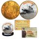 RMS TITANIC - Sea Trials - Colorized 1900’s Gold Clad Great Britain Penny - Legal Tender