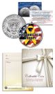 SUPPORT OUR TROOPS - YELLOW RIBBON - JFK Kennedy Half Dollar US Colorized Coin