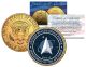United States Space Force (USSF) 24K Gold Plated JFK Kennedy Half Dollar Coin - 6th Branch of the Armed Forces