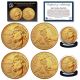 2026 P&D 24K GOLD Plated USA 250 Enduring Liberty Half Dollar 2-Coin Set BU America 250