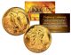 1930s WALKING LIBERTY Silver Half Dollar U.S. Coin 24K GOLD PLATED with Capsule