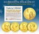 2013 Presidential $1 Dollar U.S. 24K GOLD PLATED - Complete 4-Coin Set - with Capsules