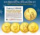 2015 Presidential $1 Dollar U.S. 24K GOLD PLATED - Complete 4-Coin Set - with Capsules