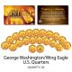 George Washington 1980's U.S. QUARTERS Uncirculated 24KT Gold Plated - QTY 20