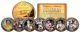 DALE EARNHARDT - 7-Time Champ - 24K Gold Plated North Carolina Quarters US 7-Coin Set - Officially Licensed